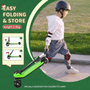 Besrey Kick Scooter for Kids Ages 3-10, 3-Wheel Folding Scooter with Adjustable Height, LED Light Wheels, Extra Wide Deck for Outdoor Activities by TinyTreasures Baby Boutique