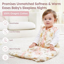 Baby Sleep Sack 18-24 Months 3 Pack 100% Cotton Lightweight 0.5 TOG Wearable Blanket Baby Sleep Bag with 2-Way Zipper for Newborn Infant Pink Flowers & Leaf by TinyTreasures Baby Boutique