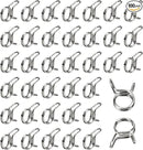 1/4 Tubing Clamp, 1/4"Double Wire Spring Hose Clamp, Irrigation Hose Clamp, Hose Tubing Clamps, 100 Double Line Hose Tube Spring Clamp, Irrigation Kit Connector Clamp, Metal Water Hose Clamps by GreenHaven Gardens
