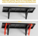 2pcs Garage Wall Shelving - 42in Extra Large Heavy Duty Floating Shelves with 30 Hooks, Load Capacity 1102 Lbs, Hanging Garage Storage Rack, Tool Hanger Organizer Utility Rack, For Home, Workshop by GreenHaven Gardens
