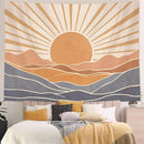 Lunerfex Boho Sun Tapestry Sunset Wall Tapestry, Mountain Tapestries for Bedroom 80s Tapestries Wall Hanging for Bedroom Living Room Decor Boho-3 44"x60" by CozyNest Decor
