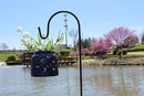 Ashman Black Shepherd Hook 48 Inch (2 Pack), 10MM Thick, Super Strong, Rust Resistant Steel Hook Ideal for Use at Weddings, Hanging Plant Baskets, Solar Lights, Lanterns, Bird Feeders. by GreenHaven Gardens