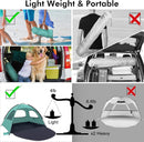 WhiteFang Beach Tent Anti-UV Portable Sun Shade Shelter for 3/4/6/8 Person, Extendable Floor with 3 Ventilating Mesh Windows Plus Carrying Bag, Stakes and Guy Lines by TinyTreasures Baby Boutique