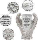 BAYN Grave Decorations for Cemetery, Angel Wings Vases with Spikes for Garden Decorations Waterproof Garden Statues Memorial Gifts for Loss of Loved One by GreenHaven Gardens