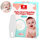 dearlomum Toddler Baby Dry Wipes, Newborn Tongue Cleaner, 60PCS Disposable Infant Wipes Clean Mouth,Gauze Gum Cleaner Toothbrush Baby Oral Cleaning Stick Dental Care for 0-36 Month by TinyTreasures Baby Boutique