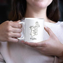 Goat Coffee Mug Gift, Personalized Name Goat Lover Ceramic Coffee Cup 11 Oz 15 Oz, Customized Goats Tea Mug Gift for Birthday/Christmas/Special Day/Holiday, Funny Animal Goats White Accent Cup by TinyTreasures Baby Boutique