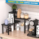 JayRex Countertop Corner Shelf, 3 Tier Shelf Moveable Organizer for Bathroom Counter, Make Up, Dresser Table, Desktop Shelf (Black) by CozyNest Decor