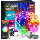 DAYBETTER Smart WiFi Led Lights 100ft, Tuya App Controlled Led Strip Lights, Work with Alexa and Google Assistant, Timer Schedule, Color Changing Led Lights for Bedroom Party Kitchen by TinyTreasures Baby Boutique