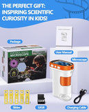 Microscope for Kids 1000x Magnification, 2.4-inch ScreenPocket Microscope with Photo and Video Recording (with Slide Kit) Portable Educational Gift by TinyTreasures Baby Boutique