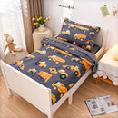 NTBED 4 Pieces Construction Toddler Bedding Set for Baby Boys, Truck Vehicles Excavator Cars Printed, Includes Comforter, Flat Sheet, Fitted Sheet and Pillowcase,Grey by TinyTreasures Baby Boutique