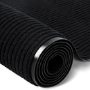 Rubber Door Mat About W3' ×L10' Heavy Duty Large Outdoor Indoor Mat Durable Entrance Doormat Waterproof Rubber Back Rugs for Home Entryway Patio Porch Office Business Areas (Jet Black) by GreenHaven Gardens