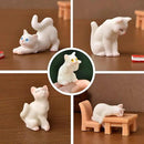 CLYTTE Miniature Cat Figurines for Cat Lovers, Lovely Cute Small Cat Figures Decor, Fairy Garden Tiny Kitten Statue Set Succulent, Mini Terrarium Animal Statues Ornaments for Home Decoration by GreenHaven Gardens