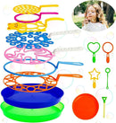 Roberly 15 Pack Bubble Wands Set with Tray Bulk Funny Bubble Making Toy for Kids - Summer Outdoor Toys & Also Gifts for Kids Birthday Games Party Favors by TinyTreasures Baby Boutique
