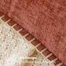 MIULEE Pack of 2 Fall Couch Throw Pillow Covers 20x20 Inch Burnt Orange Farmhouse Decorative Pillow Covers with Stitched Edge Soft Chenille Solid Dyed Pillow Covers for Sofa Bed Living Room by CozyNest Decor