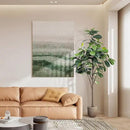 Faux Fiddle Leaf Fig Tree 7ft - Artificial Ficus Lyrata Plant in Pot - Fake Fig Tree for Indoor Modern Home House Office by CozyNest Decor
