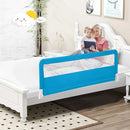 BABY JOY Bed Rails for Toddlers, 59'' Extra Long, Swing Down Bed Guard w/Safety Straps, Folding Baby Bedrail for Kids Twin, Double, Full Size Queen & King Mattress (Blue, 59-Inch) by TinyTreasures Baby Boutique