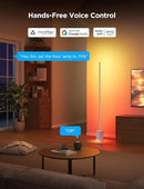 Govee Floor Lamp 2 with Matter, RGBIC, Warm Cool White LED, Alexa Compatible, 1725lm, Music Sync, Scene Modes, Smart Floor Lamp for Living Room, Bedroom, Silver(1 Pack) by CozyNest Decor