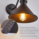 Gooseneck Outdoor Wall Light Fixtures, 2-Pack Farmhouse Barn Lights for Porch, Industrial Oil-Rubbed Bronze Exterior Wall Sconce for Garage, Patio, E26 Base Anti-Rust, Bulb not Included by CozyNest Decor