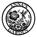 Custom Metal Garden Sign, Personalized Metal Home Garden Sign, Garden Gecor for Outside, Personalized Garden Signs with Name, Flower Garden Sign, Mom Grandma Women gifts by CozyNest Decor