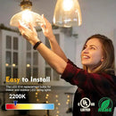 48 Pack LED S14 Replacement Light Bulbs, Shatterproof Outdoor 1 Watt to Replace 11Watts String Incandescent Bulb, Dimmable, E26 Regular Medium Screw Base, 2200K Warm White by GreenHaven Gardens