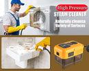 Steam Cleaner for Home, Handheld 2500W High Pressure Steamer for Cleaning, 9-Level Multipurpose Steam Cleaner for Car Floor Upholstery Kitchen Bathroom Grout Tile, 14 Accessories Included, Yellow by TinyTreasures Baby Boutique