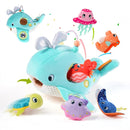Koty Baby Toys 6-12 Months, Montessori Sensory Toys,My First Ocean Whale House Toy with 6 Sea Animals | Bell Shell, Squeaky Seahorse & Crinkle Paper | Baby Gift by TinyTreasures Baby Boutique