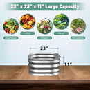 Raised Garden Bed, 2×2×1ft Galvanized Steel Planter Boxes, Heavy Duty Outdoor Raised Garden Bed Planter Kit for Gardening, Rustproof Garden Beds for Vegetables, Fruits, Flower Grow by GreenHaven Gardens