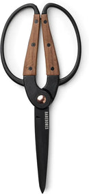 Barebones Garden Scissors - Walnut Scissors - Garden Supplies and Indoor Plant Accessories - Plant Shears with Wide Handles - Comfortable Fit Hand Pruners (Large) by GreenHaven Gardens