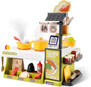 Kids Kitchen Food PlaySet - Simulated Seafood Fast Food Restaurant Toy with Cash Register, Includes Color-Changing Food Sound and Light Effects, Suitable Birthday Gift for Boys and Girls Aged 3-5 by TinyTreasures Baby Boutique