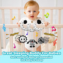 Black and White High Contrast Baby Toys - Sensory Infant Hanging Carseat & Stroller Toy for Newborns 0-6,6-12Months Perfect Easter Birthday & Baby Shower for Babies Boys Girls by TinyTreasures Baby Boutique
