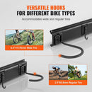 VEVOR Bike Storage Rack, 6 Bike Racks and 5 Helmets Hooks, Wall Mount Bike Storage Hanger, Home & Garage Organizer, Customizable for Various Bike Sizes, Adjustable Holder, Holds Up to 300 lbs, 85-inch by GreenHaven Gardens