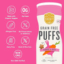 Serenity Kids 6+ Month Grain-Free Baby Veggie Puffs - No Added Sugar - Gluten-, Rice-, Dairy- & Soy-Free - Organic Cassava, Carrot & Beet - Portable Toddler Snacks - 1.5 Oz, 6 Pack by TinyTreasures Baby Boutique