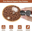 Riare 4 LBS Organic Expanded Clay Pebbles for Plants- 4mm-16mm Natural Leca Balls Lightweight Hydroponic Clay Pebbles Aggregate for Indoor Plants, Hydroponic Growing, Plants Drainage, Aquaponics by GreenHaven Gardens