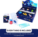 Air Dry Clay Kits - Modeling Clay for Kids, Ultra Light & Soft, Safe & Non-Toxic, DIY Airdryclay Kit with Sculpting Tools and Tutorials, Creatible Art Crafts Toys Gifts for Boys Girls by TinyTreasures Baby Boutique