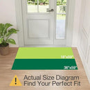 LUMI Ultra Thin Door Mat for Entryway,18"x59" Low Profile Non Slip Rubber Backing Indoor Doormat, Easy Clean Welcome Entrance Mat for Inside House, Patio,Light Grey by CozyNest Decor