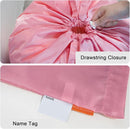 Polecasa Heavy Duty Large Laundry Bag with 130gsm Tear Resistant Fabric and Handles, Easy to Carry Durable Dirty Clothes Drawstring Bag, Perfect for College Dorm, Travel, 2 Pack 28”x36”, Pink by TinyTreasures Baby Boutique