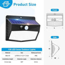 [6 Packs] Solar Lights Outdoor Motion Sensor Solar Security Lights Waterproof with 3 Lighting Modes Solar Powered Wall Lights Outside for Garden Fence Yard Deck by GreenHaven Gardens
