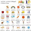 Spanish & English Talking Flash Cards for Toddlers 1 2 3 4 5 6, Audible Toys for Kids to Learn Spanish - 258 Cards and 516 Words(Pink) by TinyTreasures Baby Boutique