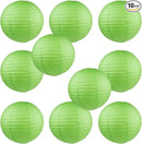 WYZworks Round Paper Lanterns 10 Pack (Green, 14") - Hanging Paper Lanterns Lamp for Wedding, Birthday, Party and Home Decorations with 8", 10", 12", 16" Option by GreenHaven Gardens