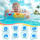 Kids Camera Waterproof, IP68 Underwater Camera for Kids Aged 3-12, HD Kids Digital Camera with 1080P Video Recording, Durable ABS Material, Pool Toys for Boys Girls with 32GB Card(Blue) by TinyTreasures Baby Boutique