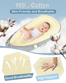 Baby Lounger - Infant Lounger for Newborn 0–26 Months, Waterproof Inner Cover and Pure Cotton Breathable Baby Nest Cover, Newborn Lounger for Baby Boys & Girls, Portable Lounger for Home and Travel by TinyTreasures Baby Boutique