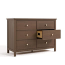 Graco Sasha 6 Drawer Dresser (Hazelnut) – GREENGUARD Gold Certified, Wood Storage for Nursery or Kids’ Room, Safe Interlocking Drawer System & Easy Assembly with Pre-Installed Tracks by TinyTreasures Baby Boutique