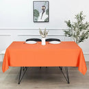 sancua Square Tablecloth - 60 x 60 Inch - Stain and Wrinkle Resistant Washable Polyester Table Cloth, Decorative Fabric Table Cover for Dining Tables, Buffet Parties and Camping, Orange by CozyNest Decor