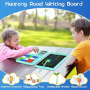 Slider Puzzle Games & LCD Writing Tablet 2 IN 1 Travel Games,530 Challenges Brain Teaser Toys for Kids,Drawing Pad Gifts for Boys Girls(Blue) by TinyTreasures Baby Boutique