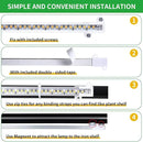 Two Strip Growing Lamp 2-Pack for Indoor Plants, 3000K Full Spectrum LED Grow Light Strips with Auto ON/Off 3/9/12H Timer & 10 Dimmable Levels for Green House Succulent (2 Head×2pcs) by GreenHaven Gardens