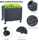 LINEX Raised Garden Bed Planter Box with Trellis, 67.6” Tomato Planters for Climbing Plants Vegetable Vine Flowers Outdoor Patio, Tomatoes Cage w/Self-Watering & Wheels by GreenHaven Gardens