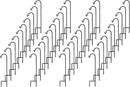 Ashman Shepherd's Hooks 35 Inch (40 Per Pack), Black, Made of Premium Metal for Hanging Solar Lights, Bird Feeders, Mason Jars, Christmas Lights, Lanterns, Garden Stakes and Wedding Décor. by GreenHaven Gardens