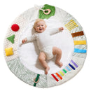 Montessori Baby Play Mat for Early Learning, Tummy Time Playmat, Activity Mat with 5 Development Zones, for Motor Skills & Sensory Development, Baby Essentials Gift by TinyTreasures Baby Boutique