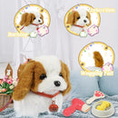 Plush Toys Walking Dog Toys That Can Walk, Bark and Wag Tail,Interactive Electronic Pet Toys Puppy with Leash,Easter Christmas Birthday Gift for Toddlers Kids by TinyTreasures Baby Boutique
