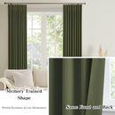 KEQIAOSUOCAI Dark Olive Pinch Pleated Curtains 45 Inches Long for Short Windows, Room Darkening Blackout Curtain Drapes for Bedroom 40 x 45 Inch -2 Panels by TinyTreasures Baby Boutique